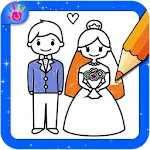 Wedding Coloring Pages Glitter | Indus Appstore | App Icon