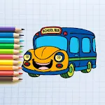 Cute Bus Coloring Book | Indus Appstore | App Icon