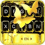 Golden Butterfly Keyboard Them | Indus Appstore | App Icon