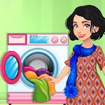 Laundry Rush Washing Shop Game | Indus Appstore | App Icon