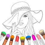 Fashion Coloring Pages | Indus Appstore | App Icon