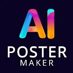 Poster maker AI : Flyer maker | Indus Appstore | App Icon