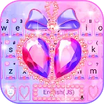 Pink Diamond Bowknot Keyboard  | Indus Appstore | App Icon