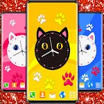 Cute Kitty Clock Wallpaper | Indus Appstore | App Icon