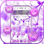 Purple Butterfly Theme | Indus Appstore | App Icon