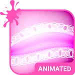 Pink Lace Animated Keyboard | Indus Appstore | App Icon