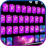 Pink Blue Galaxy Keyboard Them | Indus Appstore | App Icon