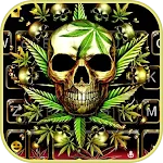 Gold Weed Skull Theme | Indus Appstore | App Icon