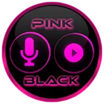 Flat Black and Pink Icon Pack | Indus Appstore | App Icon