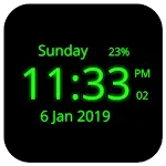 Digital Clock Live Wallpaper | Indus Appstore | App Icon