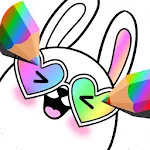 Gradient Kawaii Coloring Book | Indus Appstore | App Icon