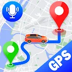 GPS Voice Navigation: Live Map | Indus Appstore | App Icon