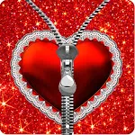 Heart zipper lock screen | Indus Appstore | App Icon