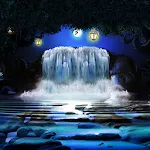 Night 3D Waterfall Wallpaper | Indus Appstore | App Icon