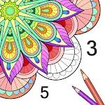 Mandala Color by Number Book | Indus Appstore | App Icon
