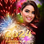 New Year Photo Frame 2024 | Indus Appstore | App Icon