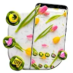 Yellow Pink Tulips Theme | Indus Appstore | App Icon