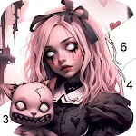 Dark, Horror Color by Number | Indus Appstore | App Icon