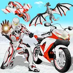 Snow Bike Transform Robot Gameapp icon