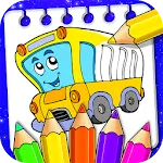 Vehicle Coloring Book Game | Indus Appstore | App Icon