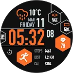 Hexane Digital Watch Face | Indus Appstore | App Icon