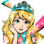 Princess Coloring Book Glitter | Indus Appstore | App Icon