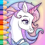 Sparkling Unicorns Color Book | Indus Appstore | App Icon