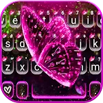 Glitter Pink Butterfly Keyboar | Indus Appstore | App Icon