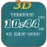 3D Digital Clock LWP | Indus Appstore | App Icon