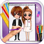 Learn to Draw Cute Girls Boys | Indus Appstore | App Icon