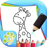 Simple line drawing for kidsapp icon