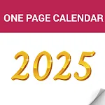 2025 One page calendar | Indus Appstore | App Icon