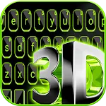 Neon 3d Green Black Tech Keybo | Indus Appstore | App Icon