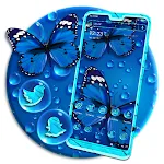 Blue Butterfly Launcher Theme | Indus Appstore | App Icon