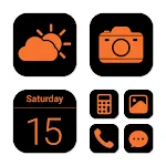 Wow Orange Black - Icon Pack | Indus Appstore | App Icon