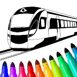 Train game: coloring book. | Indus Appstore | App Icon