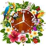 Flower Clock HD Live Wallpaperapp icon