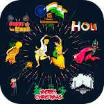 Festival Stickers for whatsapp | Indus Appstore | App Icon