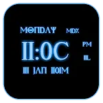 Roman Digital Clock Lwp | Indus Appstore | App Icon