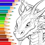 Dragon Coloring & Drawing Game | Indus Appstore | App Icon