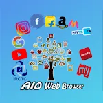 AIO Web Browser || All In One | Indus Appstore | App Icon