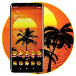 Sunset Palm Tree Theme | Indus Appstore | App Icon