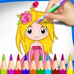 Princess coloring book for kid | Indus Appstore | App Icon