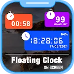 Floating Clock On Screen | Indus Appstore | App Icon