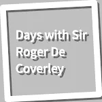 Book, Days with Sir Roger De C | Indus Appstore | App Icon