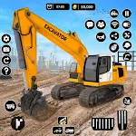 City Heavy Excavator Crane 3D | Indus Appstore | App Icon