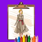 Fashion Dress Coloring Book | Indus Appstore | App Icon