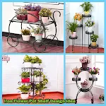 Iron Flower Pot Shelf Design | Indus Appstore | App Icon