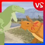 T-Rex Fights Triceratops | Indus Appstore | App Icon