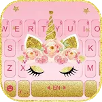 Gold Shinny Unicorn Keyboard T | Indus Appstore | App Icon